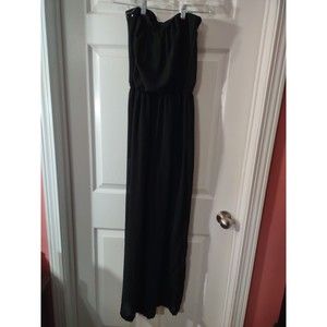 Iris Romper Pant/Shorts Size M Black Sleeveless Partially Sheer